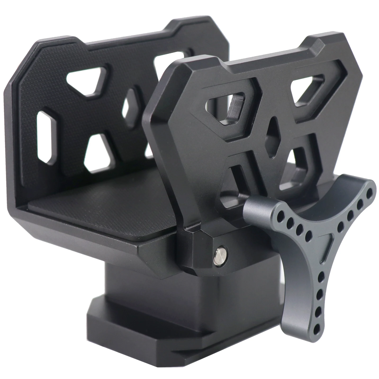 

Rifle Clamp Aluminum Tripod Mounted Hunting Elevated Base Wide Rotating Button Designed Specifically For Outdoor Sports