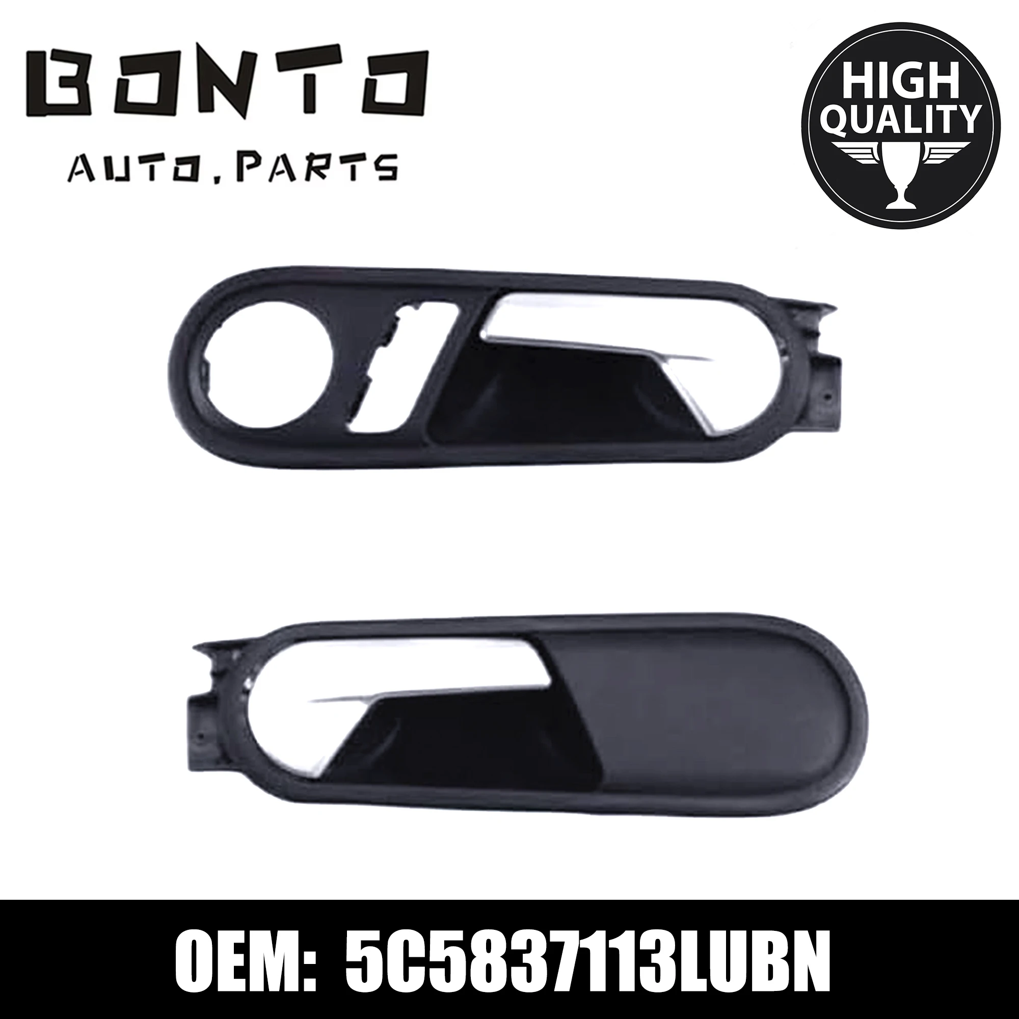 BONTO Vehicle Door Handle Interior For VW Beetle Cabrio 2012-2019 Replace 5C5837113LUBN 5C5837114LUBN
