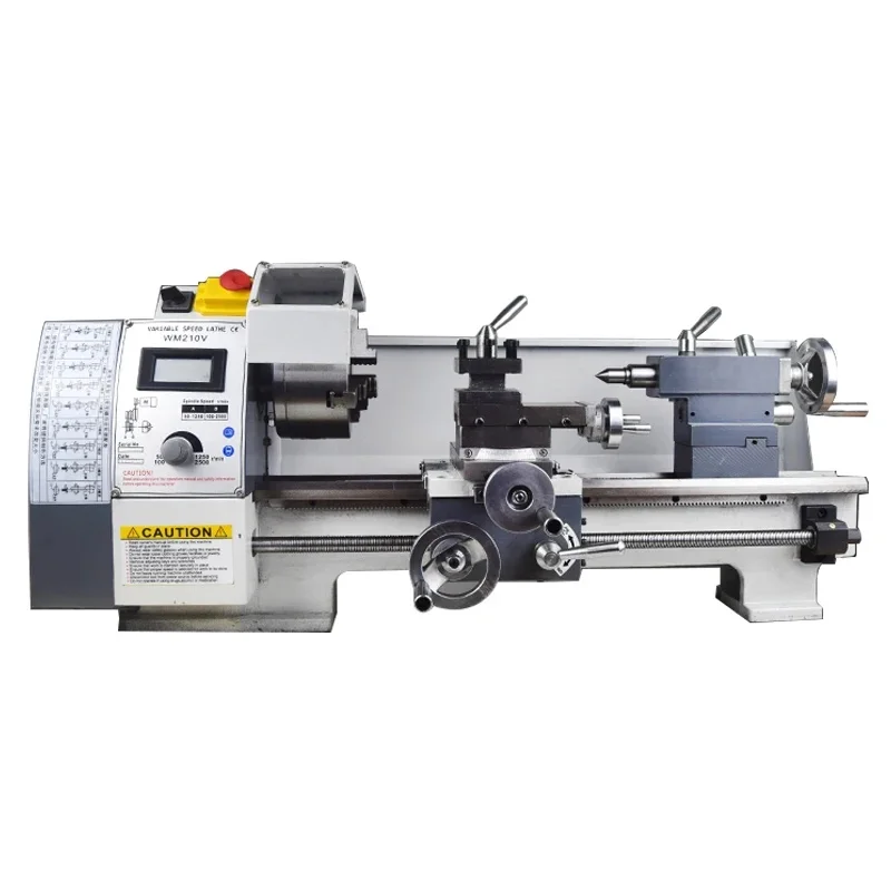 

New 0618 110V/220V Mini Lathe Machine Benchtop Metal milling Household DIY Small Stainless Steel Lathe Metal Processing Lathe