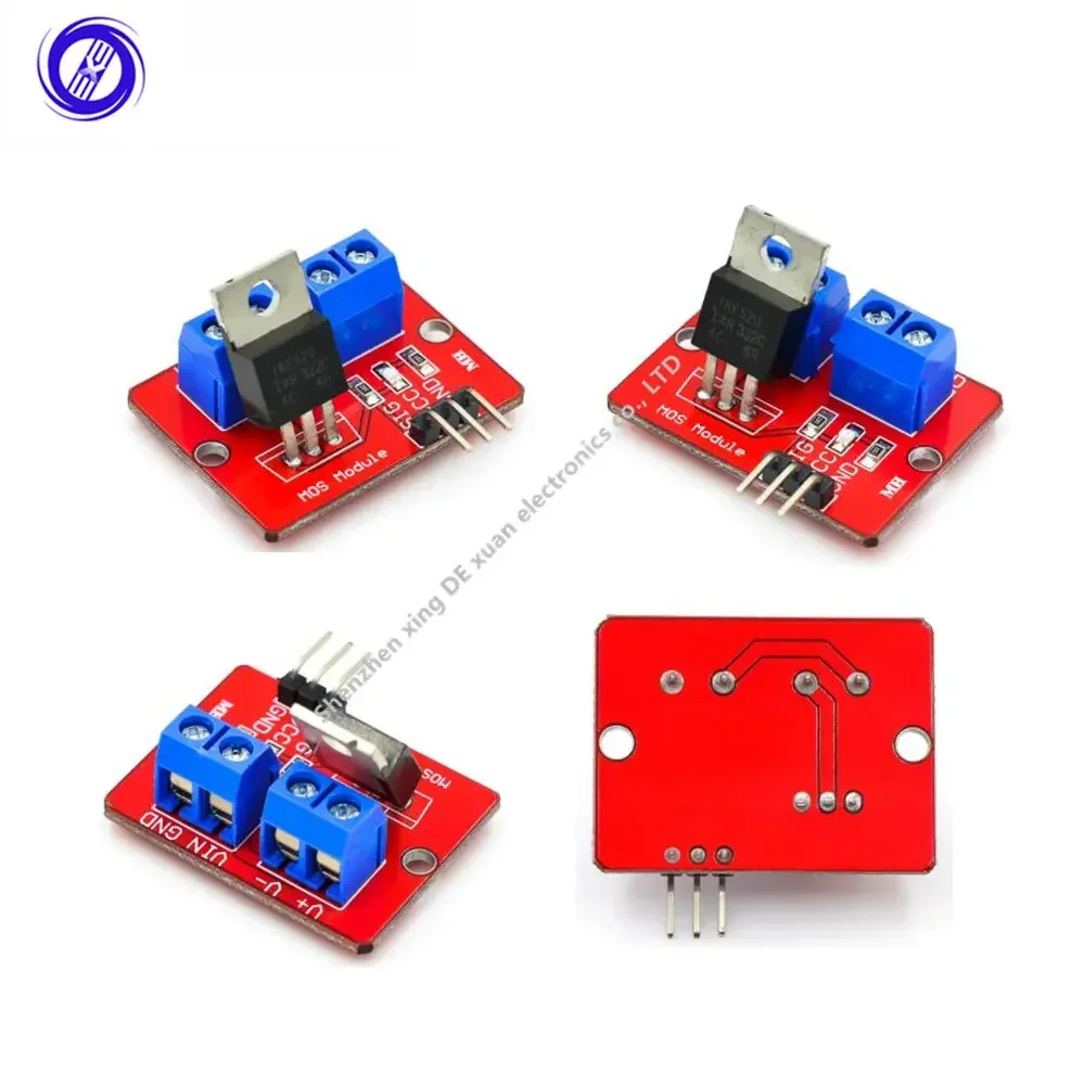 MXW 10 PÇS/LOTE 0-24VTop Mosfet Botão IRF520 MOS Driver Módulo MCU ARM torta de framboesa