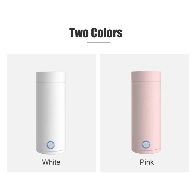 Hervidores eléctricos portátiles taza 400ml 220V té café leche Hervidor eléctrico viaje hervir agua mantener caliente electrodomésticos de cocina termo