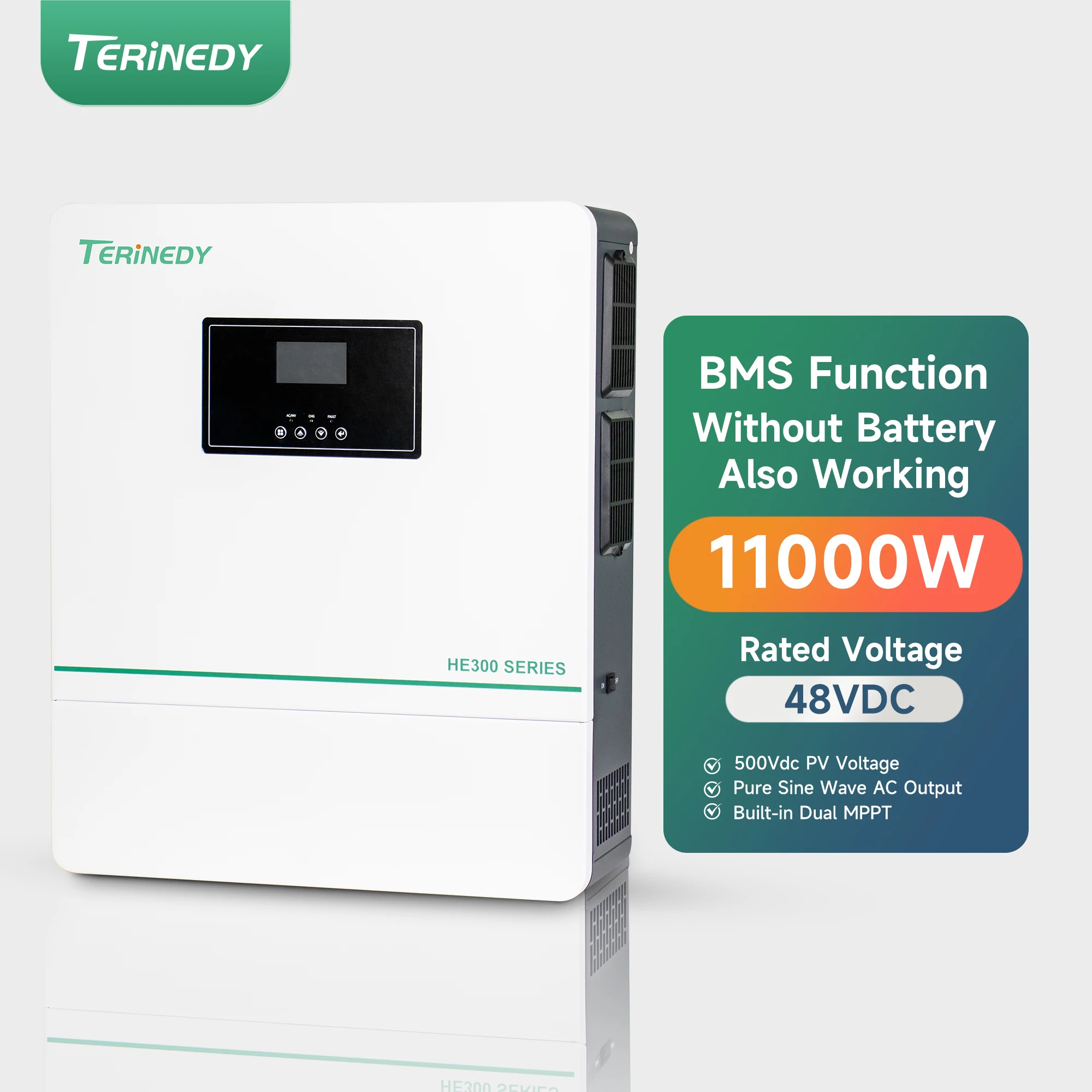 11000w 48v Hybrid Solar Inverter Pure Sine Wave Single-phase Household Power System Solve the Problem of Electricity Usage