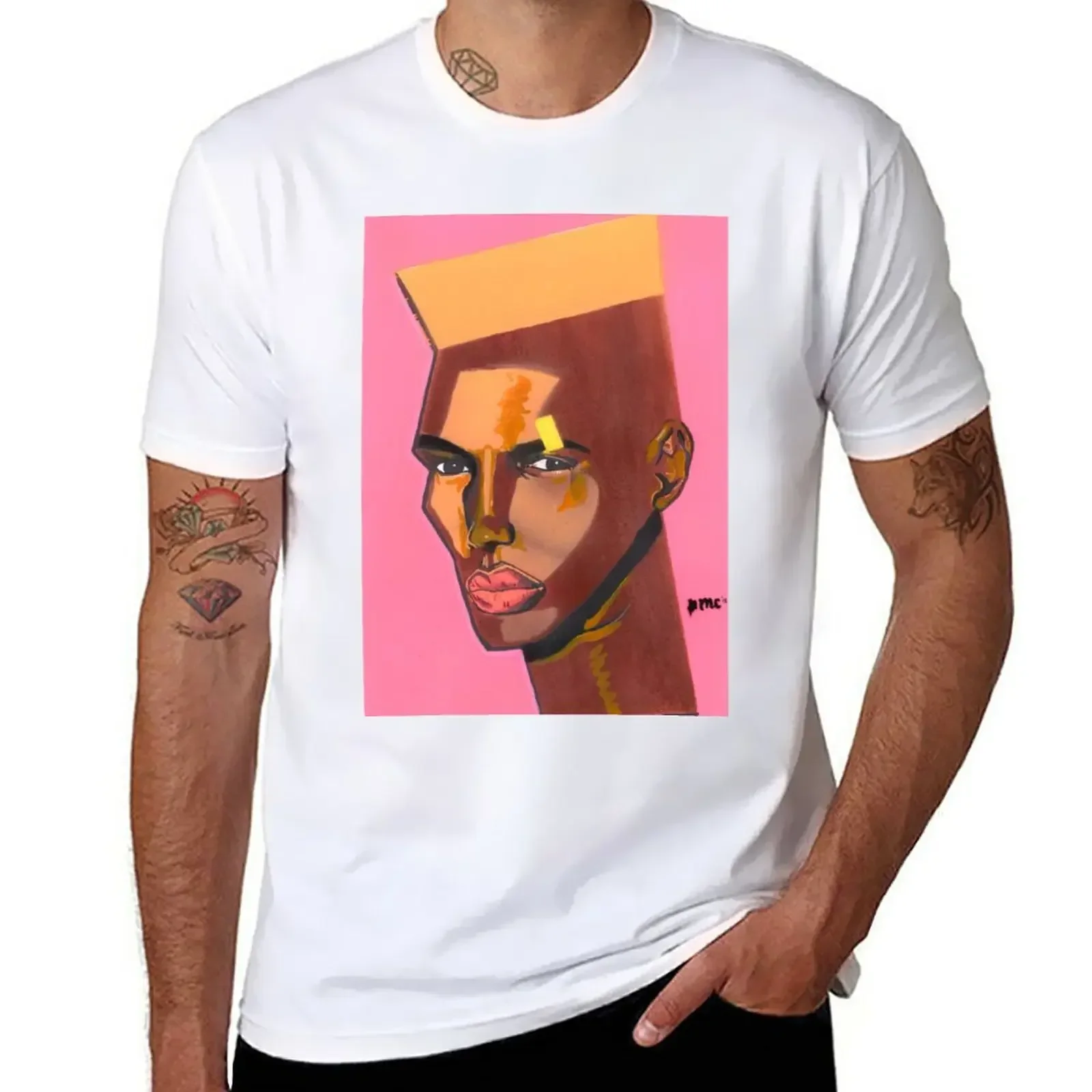 

Grace Jones T-Shirt anime clothes summer tops men t shirts