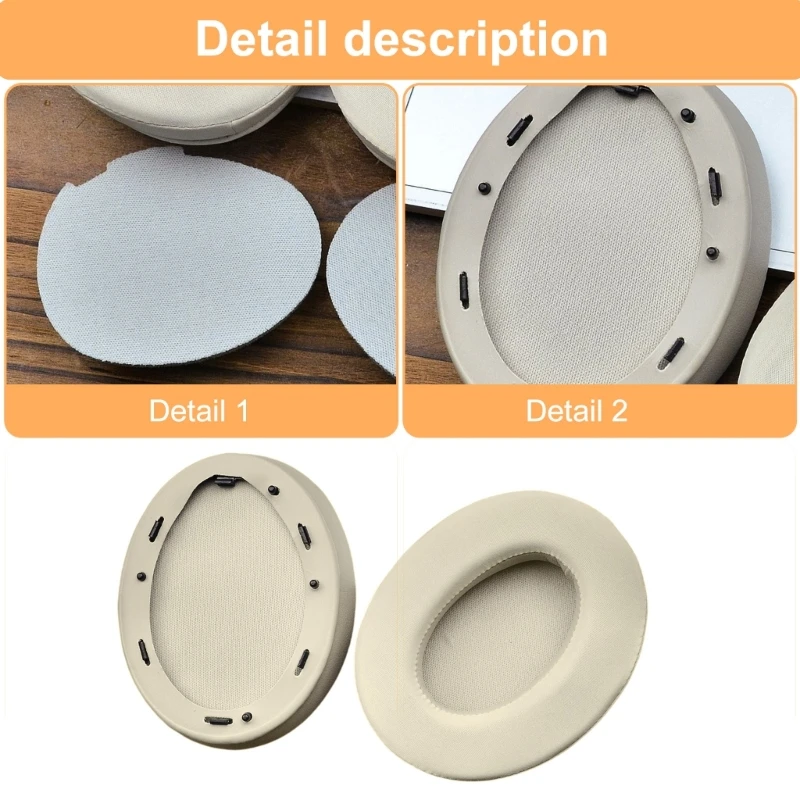 Cuscinetti auricolari resistenti Copri orecchie per cuffie WH1000XM3 Schiuma resistente sudore