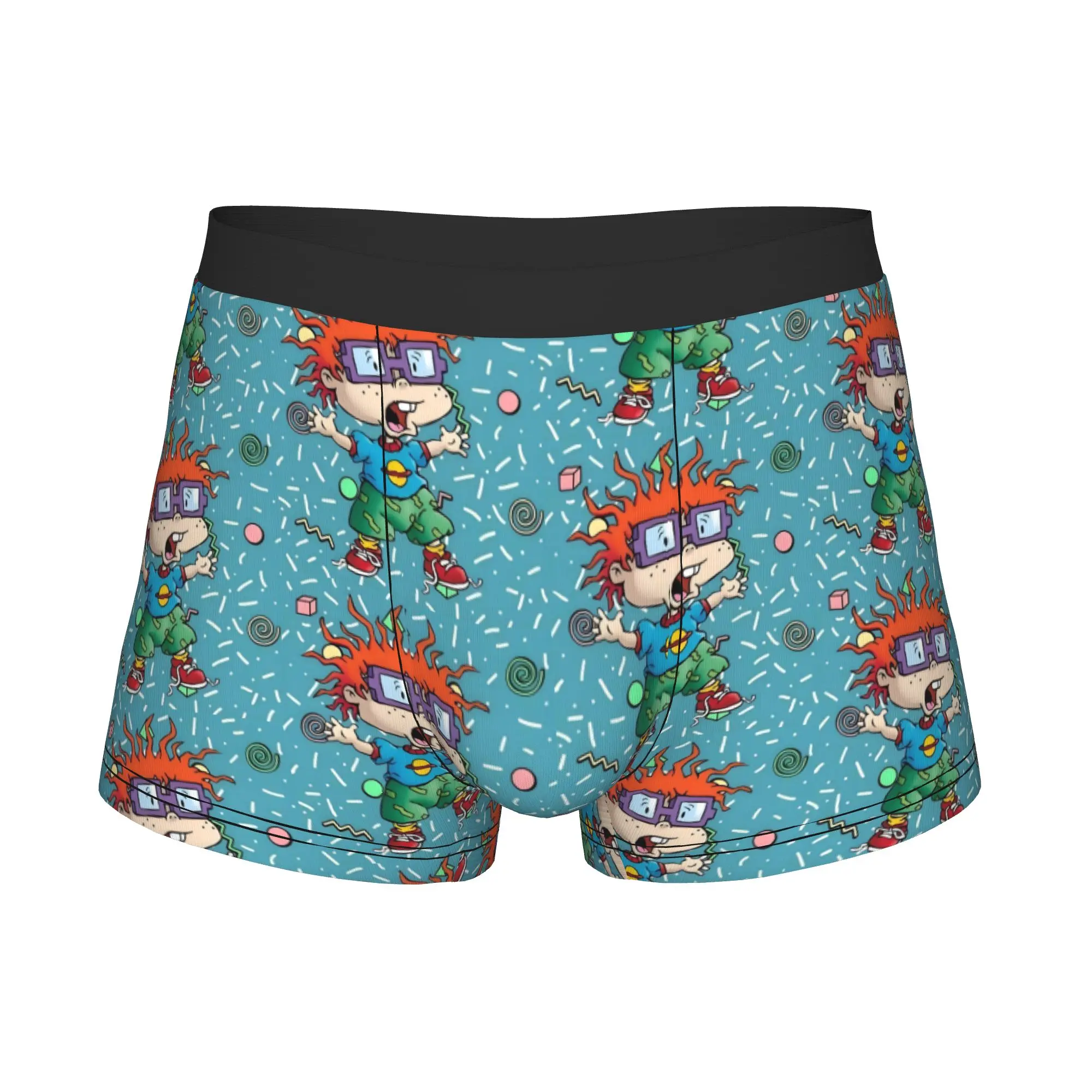 Chuckie R-Rugrats Boxers Shorts Mens Anime Surprised Briefs Underwear Novelty Underpants