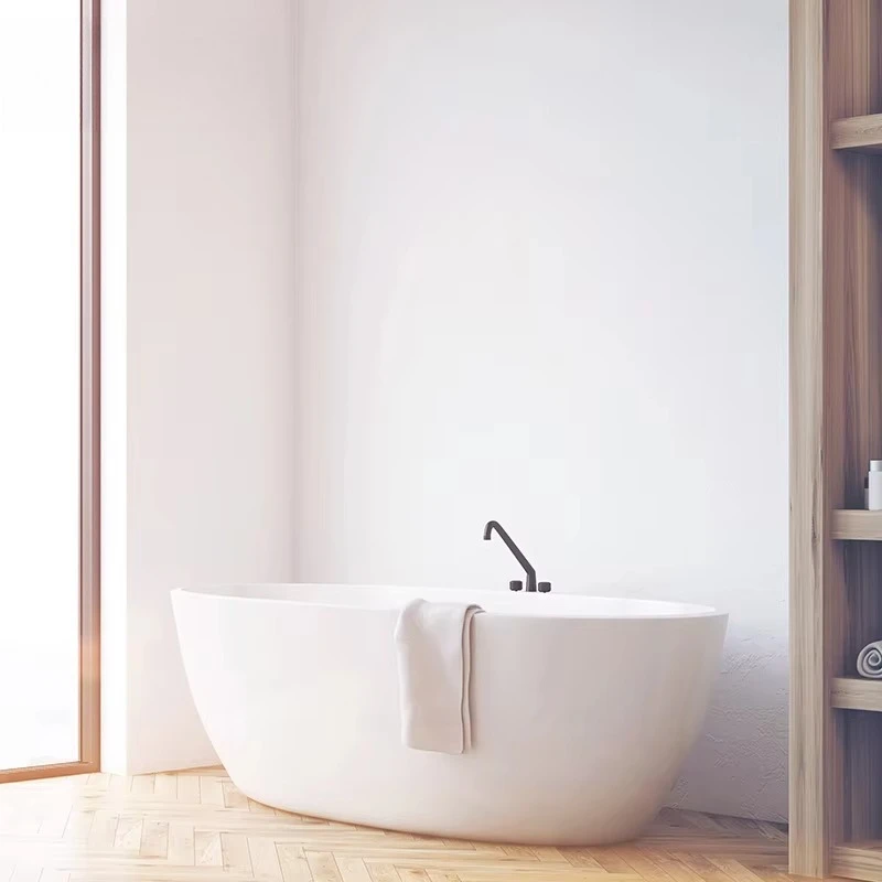 Stone bathtub Solid surface bathtub, resin stone freestanding bathtub