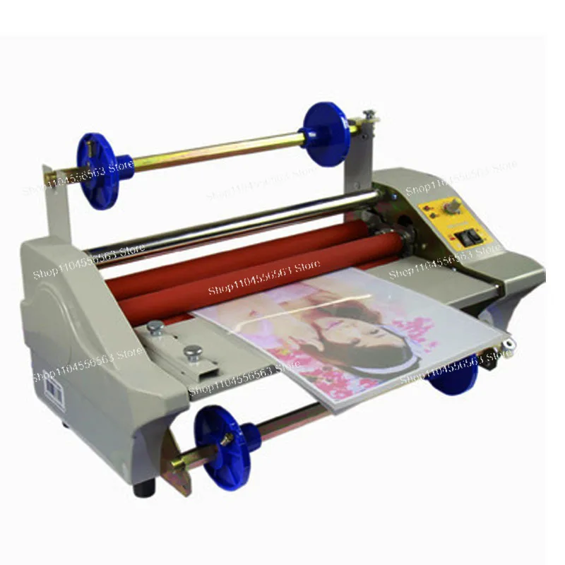 A3 Laminating Machine Self-adhesive Cover Cold Mounting Photo Book Crystal Label Single Double Hot Mounting Small Film Passing m