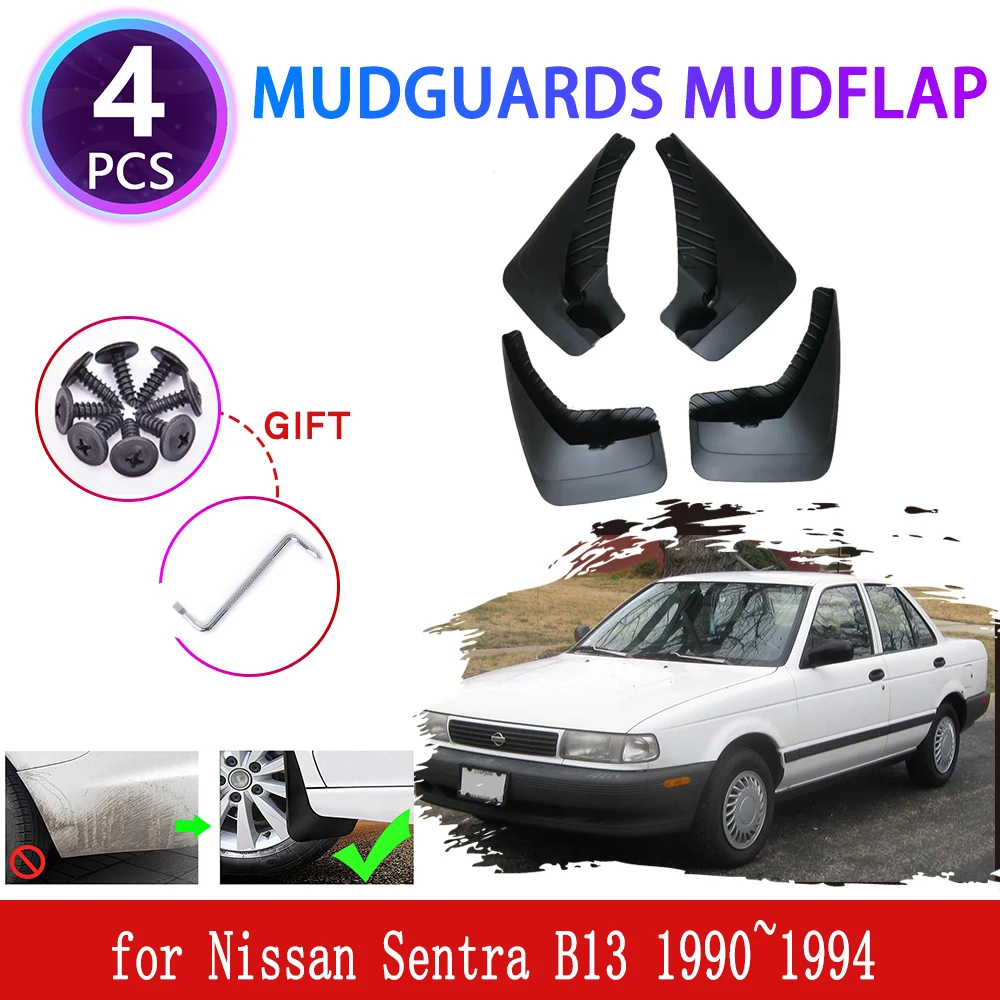 

for Nissan Sentra B13 Sunny Tsuru V16 Genesis 1990~1994 Mudguards Mudflaps Fender Mud Flap Splash Mud Guards Cover Accessories