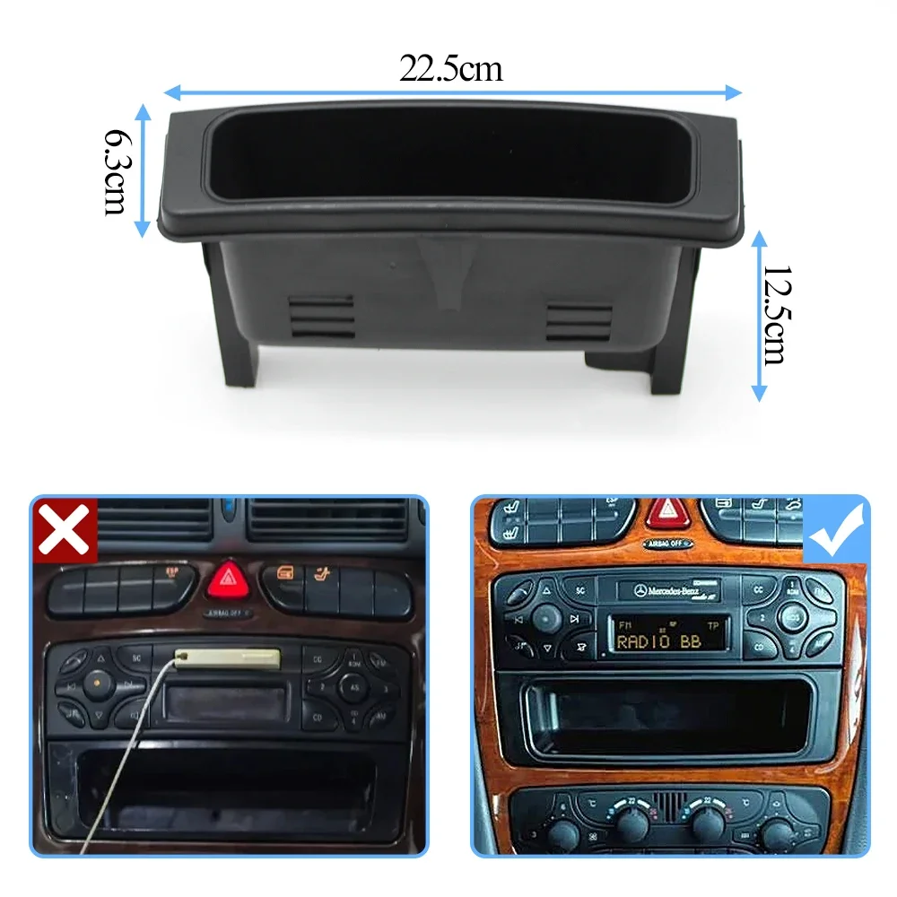 For Mercedes Benz C CLK Vito G Class W203 W209 W639 W463 2036830291 Car Center Console Storage Glove Box Insert Tray Holder