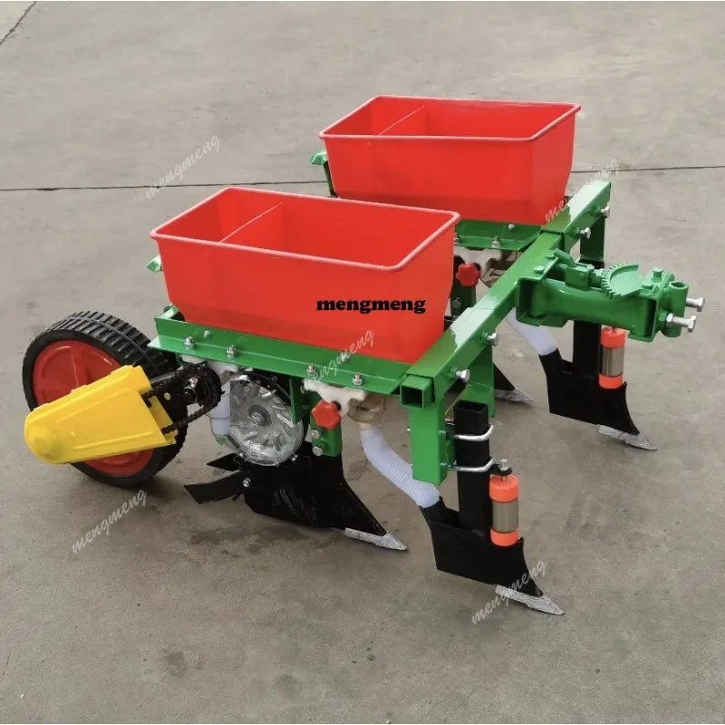 

Corn planter, walking tractor, four-wheel micro-tiller, double-row new soybean precision sowing and fertilization all-in-one mac