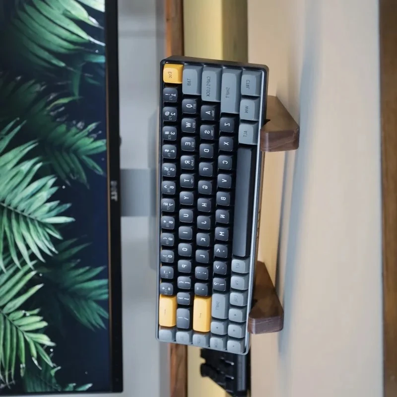

Лидер продаж, подставка для механической клавиатуры из орехового дерева, индивидуальный лоток для хранения клавиатуры 87/98/104, кронштейн из бука, оригинальный дизайн
