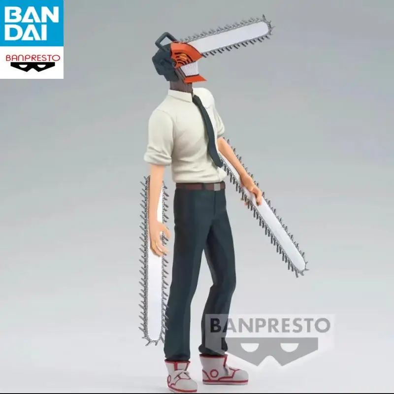 In Voorraad Echt BANDAI Chainsaw Man Power Hayakawa Aki Makima Denji Anime Figuur Model Desktop Ornament Speelgoed Gift
