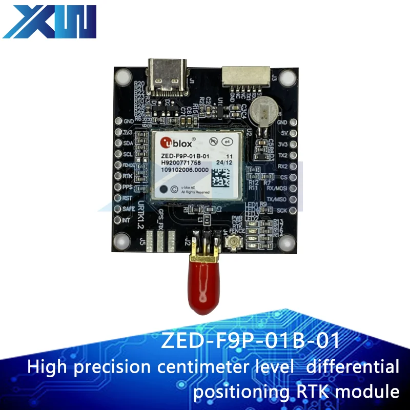 ZED-F9P-01B-01 RTK Differential Centimeter-level Positioning Module GPS Navigation Module New Supply Receiver UM980