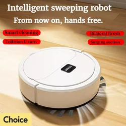 2024 Automatic Sweeping Robot Mini Home Vacuum Cleaner USB Rechargeable Wet Dry Sweeping Lazybones Intelligent 3 In1 Sweeper