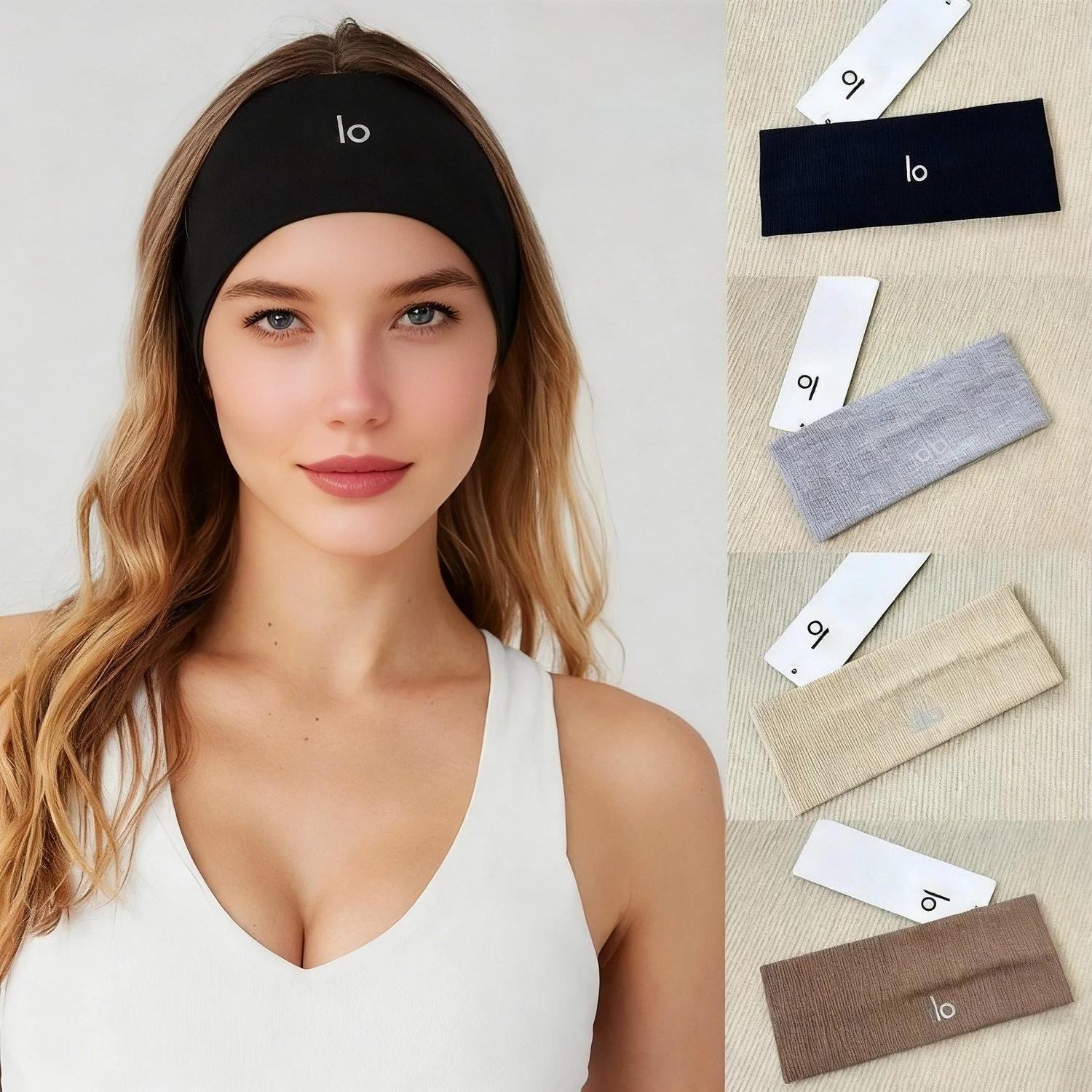 Diademas de Yoga Lo para hombre y mujer, diadema de entrenamiento absorbente para el sudor, banda elástica para el cabello para Fitness, envoltura deportiva para la cabeza para correr, Tenni Gym