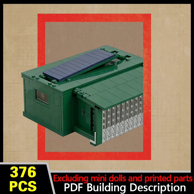 Military Field Base Tent Model MOC Building Bricks War Equipment Modular Technology Gifts Holiday Assemble Children Toys Suit