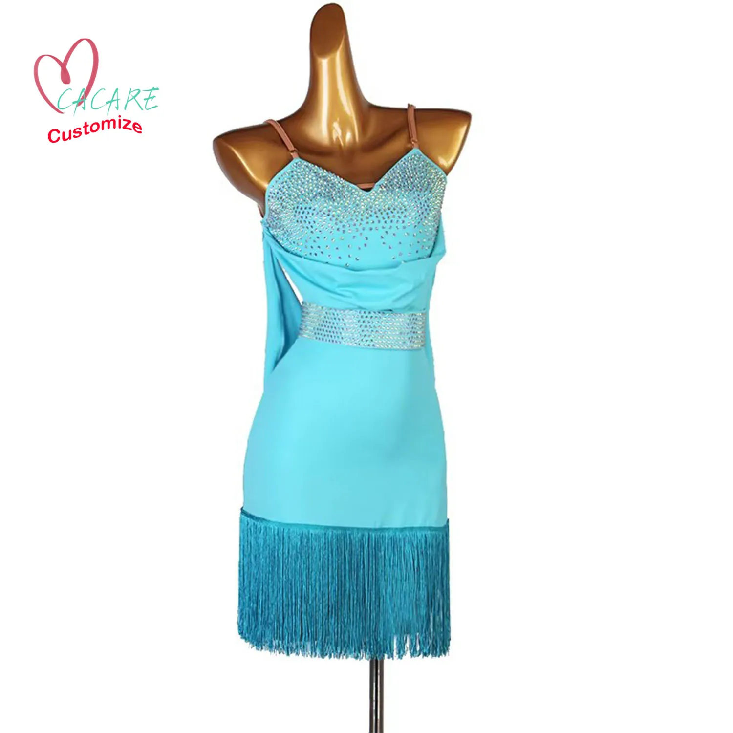 

New Latin Dance Suit Competition Dance Wear Line Dance Clothing Women Costume Latin Dance Clothing Women Short Dresses zym 0419