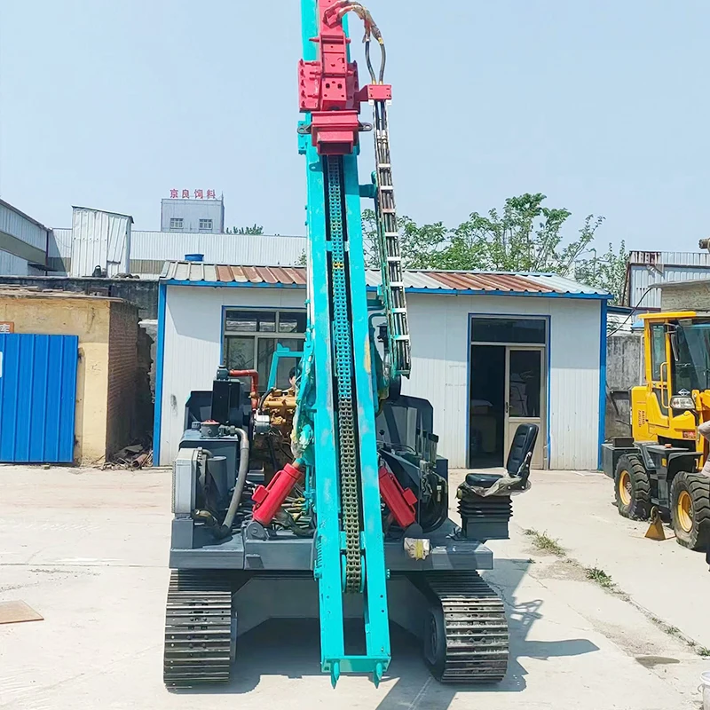 Crawler Mounted Ground Screws Solar Pile Drivers Piling Machine Pile Driver For Solar Farm