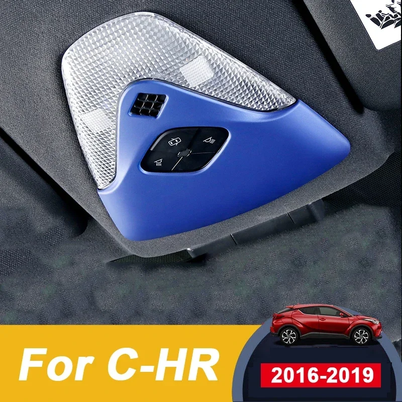

Car Roof Glasses Box Reading Light Decorative Trim Cover Interior Mouldings For Toyota C-HR CHR 2016 2017 2018 2019 Accessories