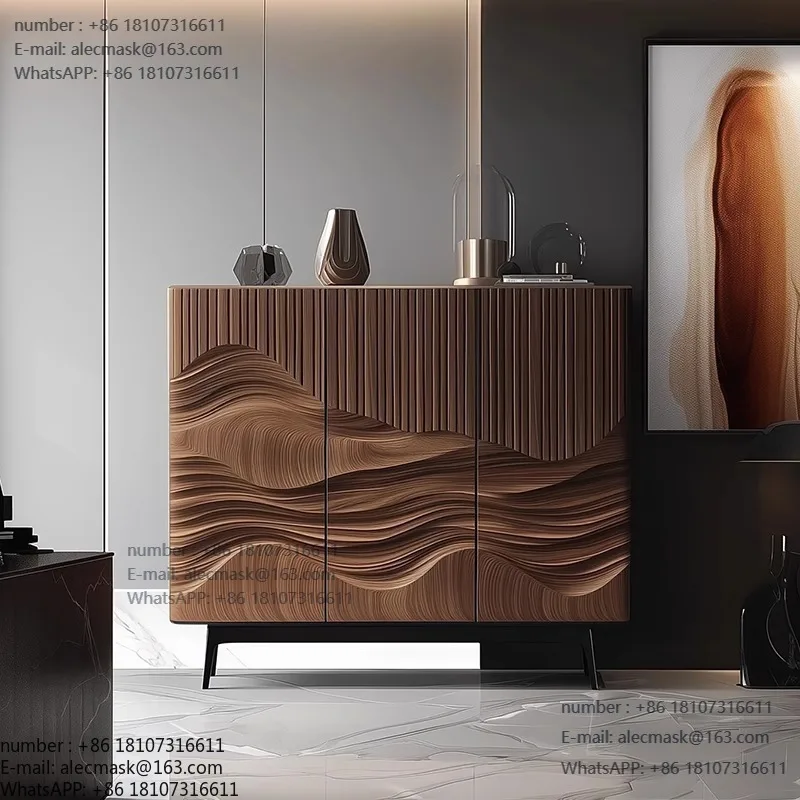 

Advanced sense of home entrance cabinet is opposite the door, solid wood decorative cabinet, antique art living room