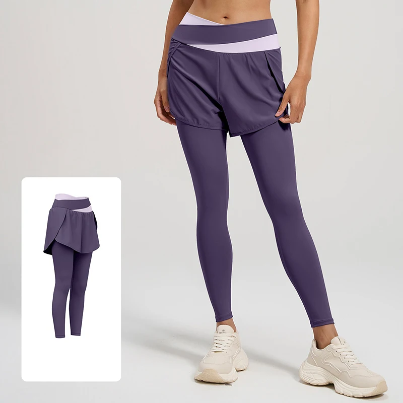 Hot Sale Stretchy Yoga Pants Women High Waist Tummy Control Fitness Trousers Skin-Friendly Naked Feeling Running Sports Pants