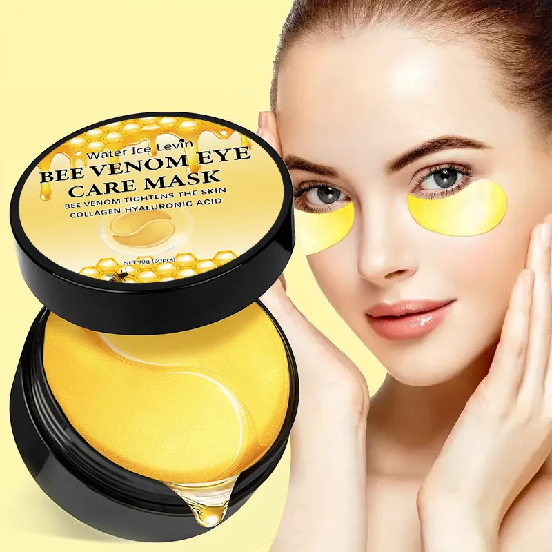 

60Pcs Bee Venom Eye Mask (Including Honey, Glycerin and Collagen), Moisturizing and Firming Eye Patch Skin Care Products to Remove Dark Circles and Eye Bags