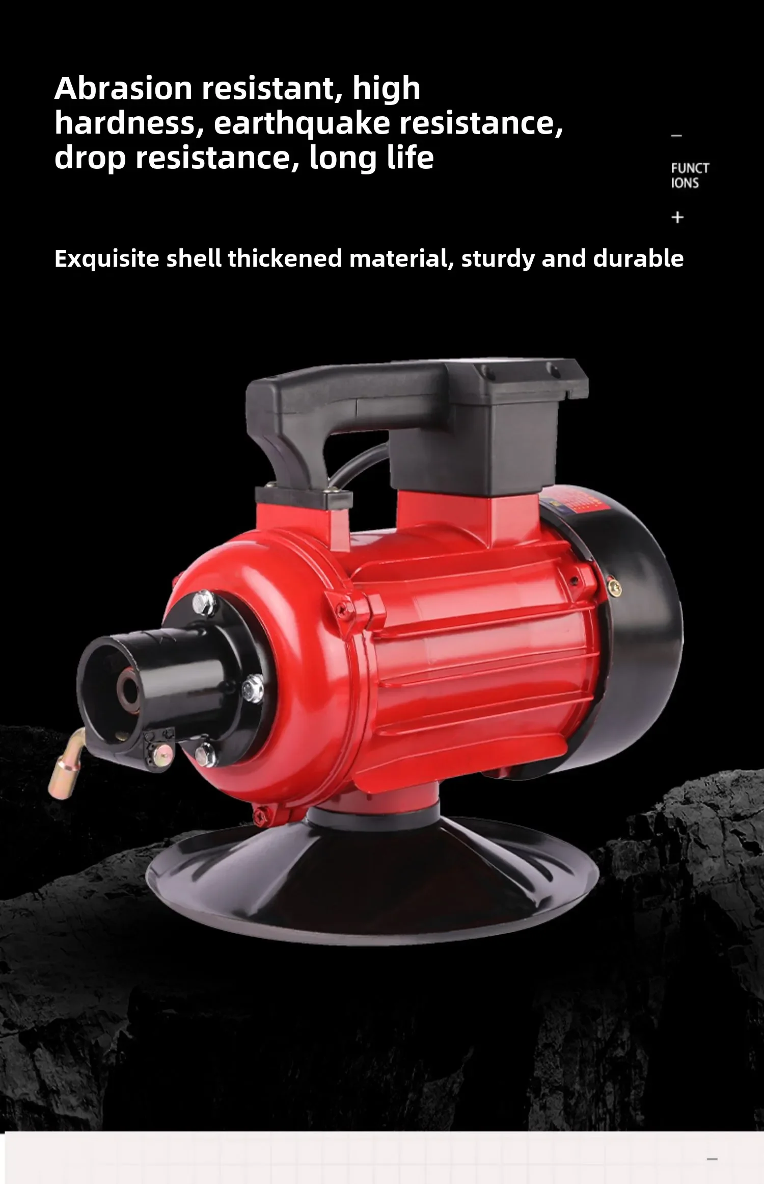 220V High Frequency Insert-Style Concrete Vibrator for Construction Projects with Efficient Vibrating Rod