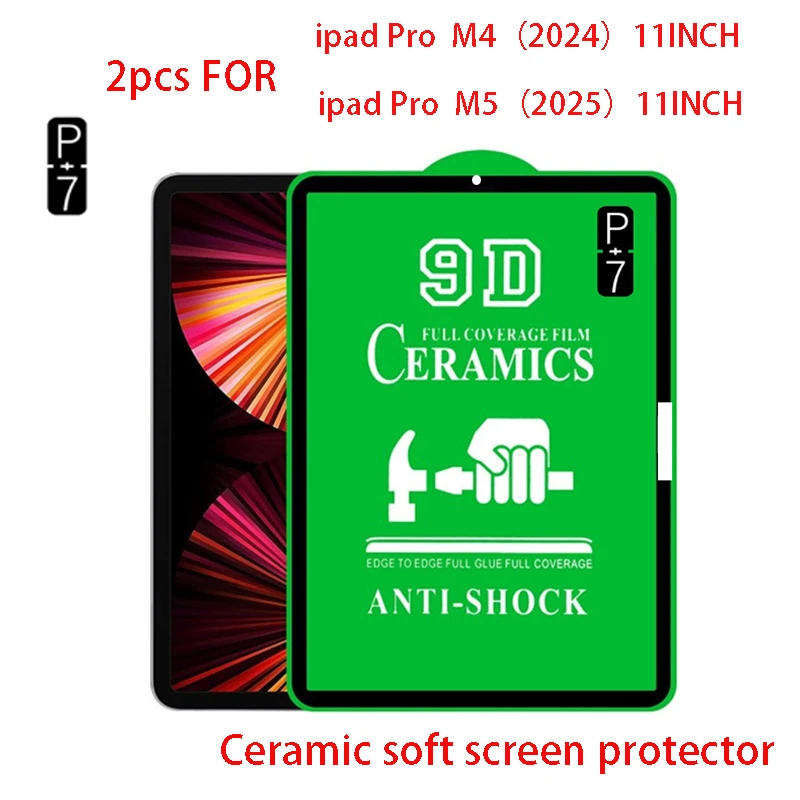 2PCS HD Soft Screen Protector  For iPad PRO M4 2024 11INCH  For Ipadpro M5 2025 11inch Ceramic Soft Protective FilmNot glass