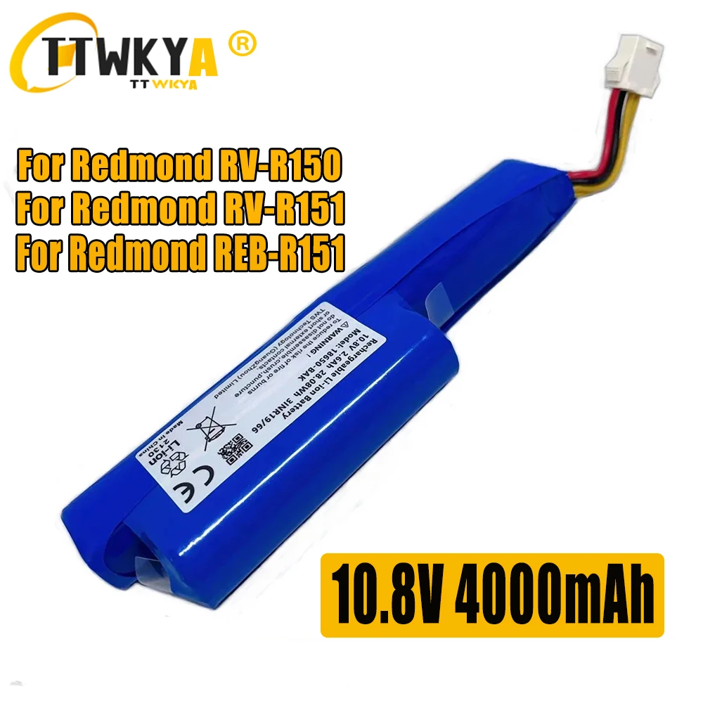 

Для Redmond RV-R150.Redmond RV-R151.Redmond. 1V robotic Пылесосы 10,8 V и 6800 mAh аккумуляторные батареи