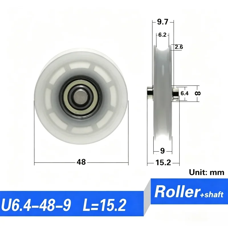 20 Stück 626 625 604 POM V-Nut-Typ mit Welle, Fenster-Tür-Schieberad, Rollenlager, ROLLENRAD 20/21/22/26mm, NICHT-STANDARDSIZE – Detail 10