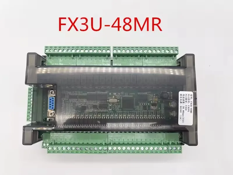 High Speed FX3U-48MR/48MT 24 Input 24 Output 6 Analog Input 2 Analog Output Industrial Control Board with RTU CAN Communication