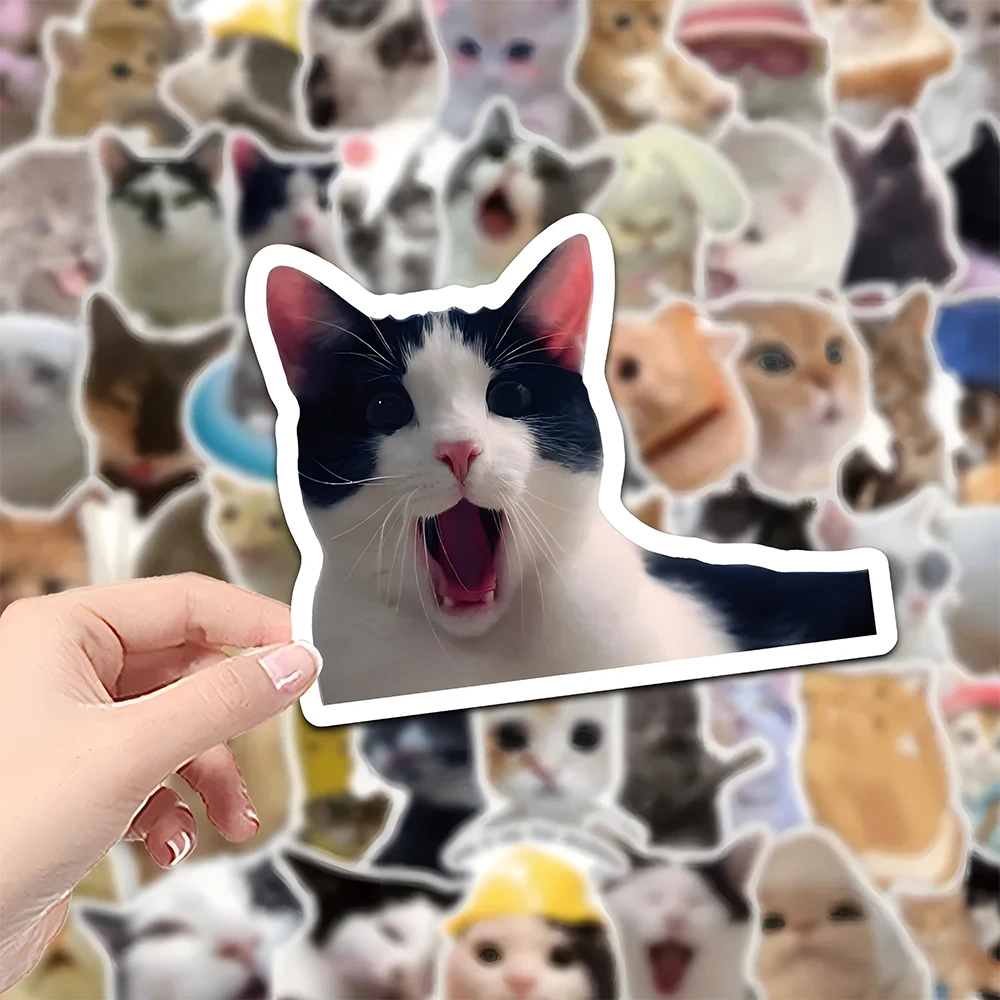 

10/30/50pcs Funny Cat Meme Stickers Decoration Cute Animal Graffiti Decals DIY Notebook Laptop Phone Waterproof Sticker Kids Toy