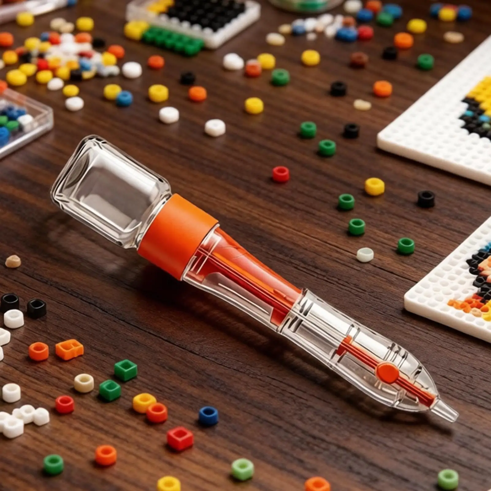 Kids Bead Threading Pen Large Capacity Ergonomic Bead Tool Easy-to-Use Bead Dispenser for Bracelet Making, Classroom Crafts ﻿