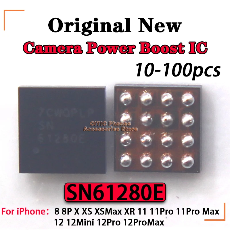 

10-100 шт. Новая оригинальная система камеры U3100 SN6128E 61280E Power VDD Boost IC для iPhone 8 8plus X XS XR 11 Pro Max 12 Mini