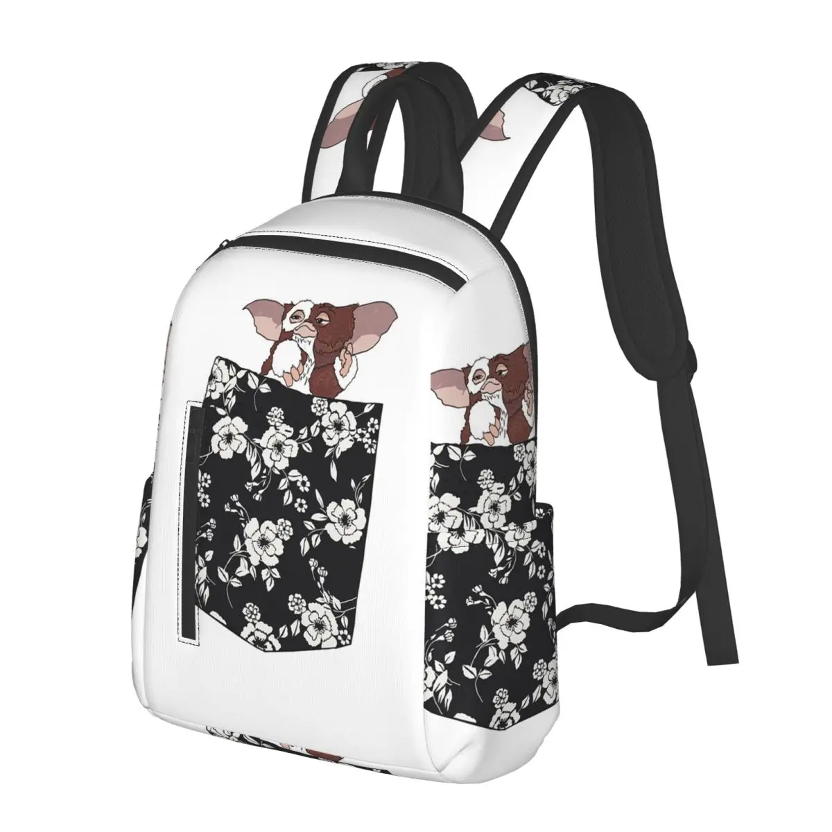 

Dancing Gizmo Pocket Tee Student Backpack School Bag Hiking Travel Daypack for Boys Girls Bookbag Shoulder Bags