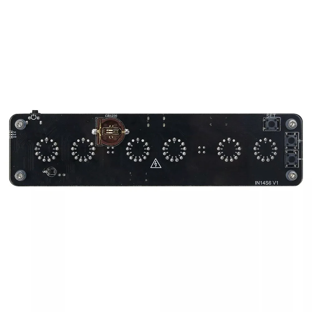 IN-14 Nixie Tube Clock DIY Kit No Glow Tubes Included With Remote USB Digital Alarm LED Light For Retro Desktop Decor Accessorie