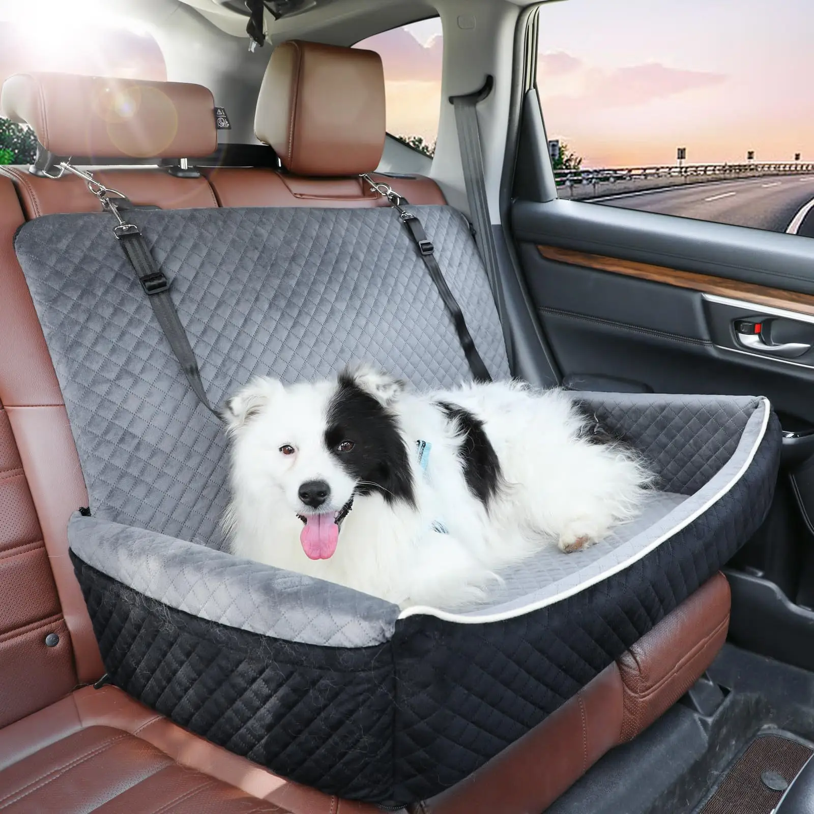 

Car Rear Seat Dog Bed, Foldable Pet Mat, Dog Car Safety Seat, Washable Large/Medium Dog Bed, Anti-Dirty Pet Car Supplies
