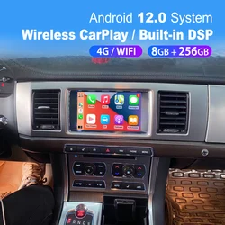 For Jaguar XF 2008-2015 9 Inch Audio 2 Din Android 13.0 8G+256G Receiver Auto Multimedia Player car GPS Navigation built Carplay