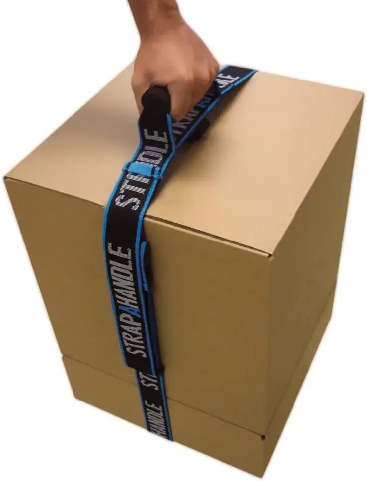 

Регулируемый ремень для подъема тяжелых коробок и багажа, 8 футов, грузоподъемность 50 фунтов - легкое и безопасное перемещение