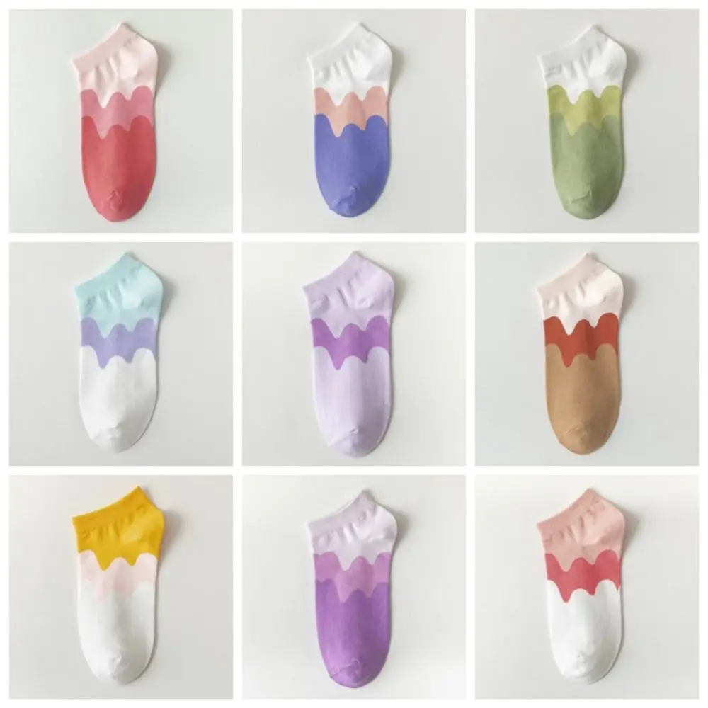 10Pairs الحلو الدب مخلب الكرتون الجوارب القصيرة المرقعة مرونة قارب الجوارب النساء الجوارب تنفس الكاحل جوارب أنبوبية فتاة #2
