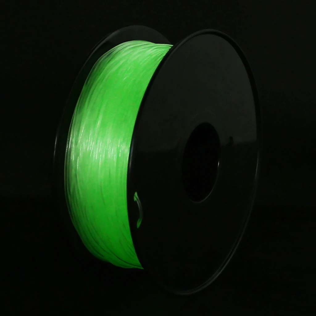 250 g, 500 g, 1 kg – filament TPU, świecący w ciemności, zielony, do drukarek 3D, średnica 1,75 mm, elastyczny filament TPU do druku 3D. — zdjęcie produktu 5