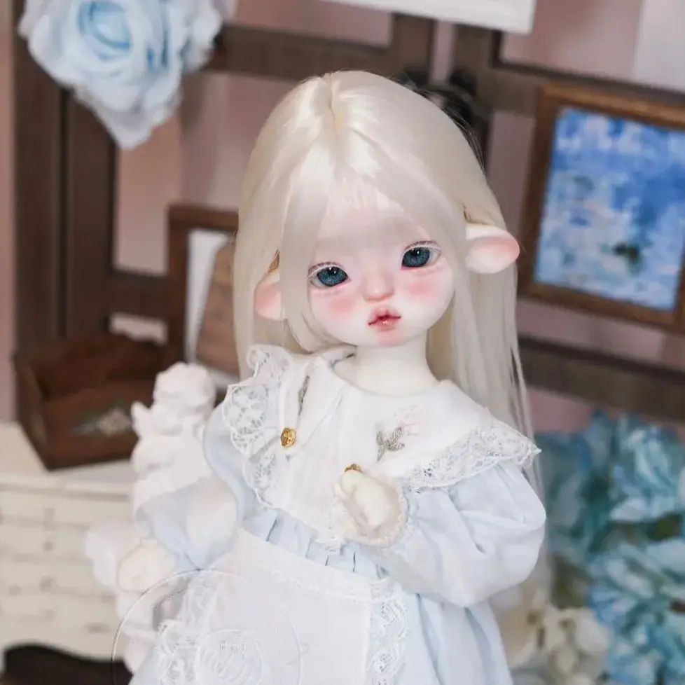 New SD BJD Doll 1/6 Open Eyes Lamb BJD Doll Girl High Beauty Authentic Body Gift Handmade Elf Ears Spot Makeup Free Shipping