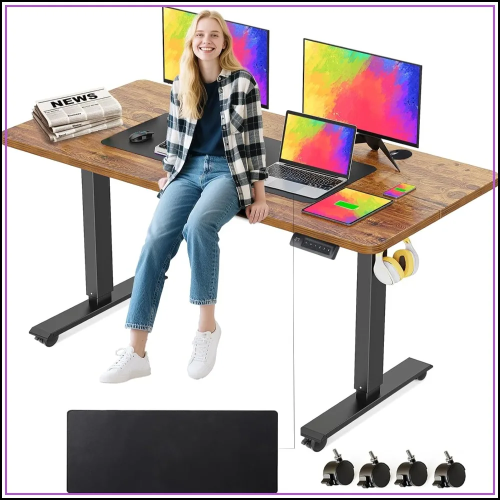 55 x 24 in Electric Standing Desk Adjustable Height