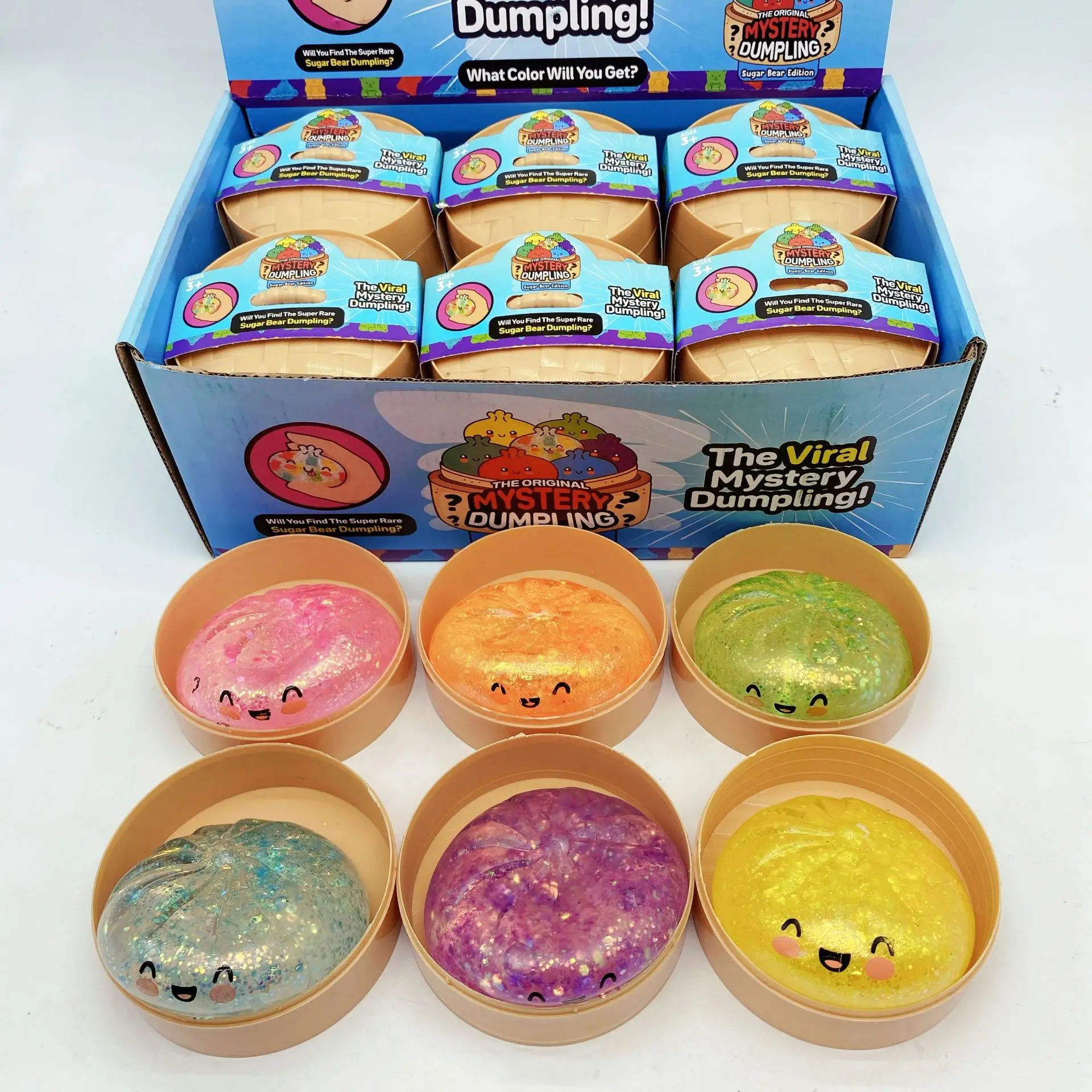 

NOT FOOD! TPR Maltose Filled Giant Smiley Face Steamed Bun Squishy Toy Slow Rising Stress Relief Decompression Fidget for Adults
