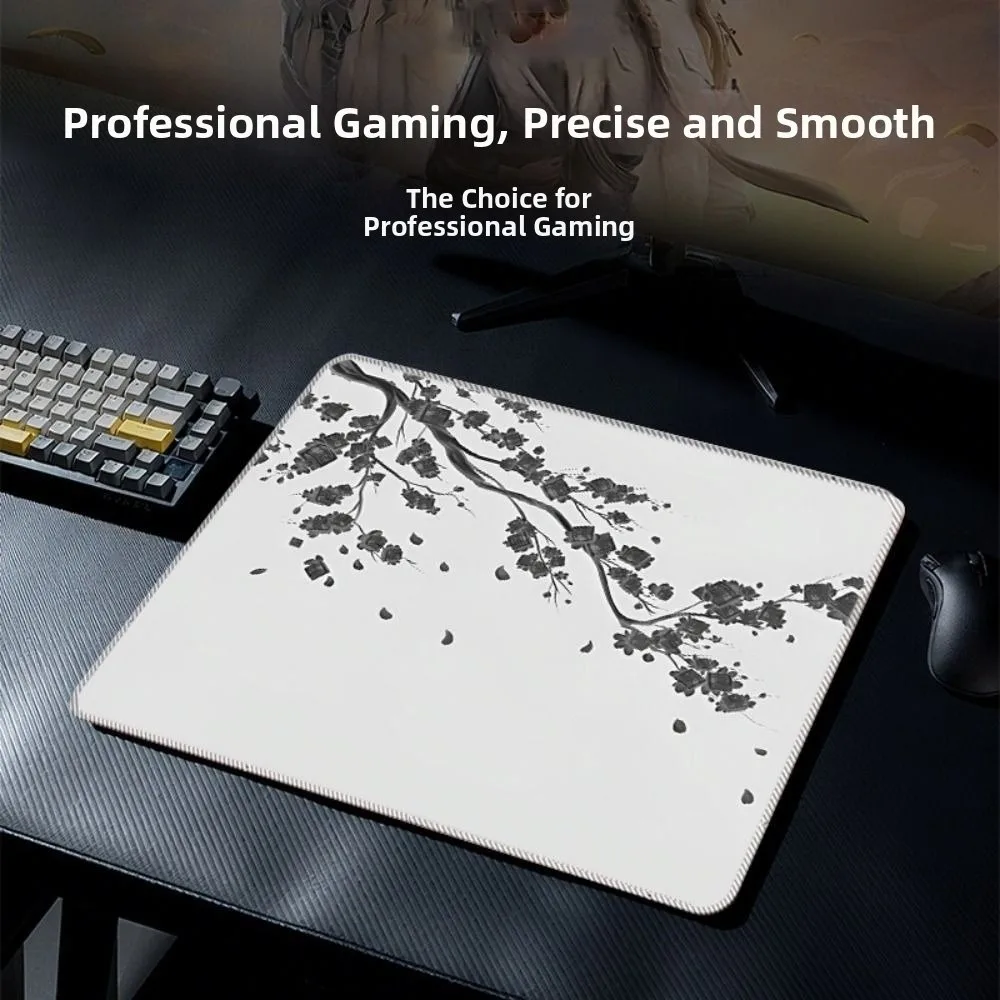 

New Cherry Blossoms Gaming Mouse Pad Japanese Style Non-slip Computer Desk Mat Waterproof Rubber Office Mouse Pad Desktop Decor