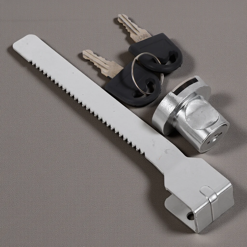 

1Set Ice Cream Freezer Sliding Glass Door Lock Keyed Ratchet Lock Security for Display Case Glass Cabinets Showcases