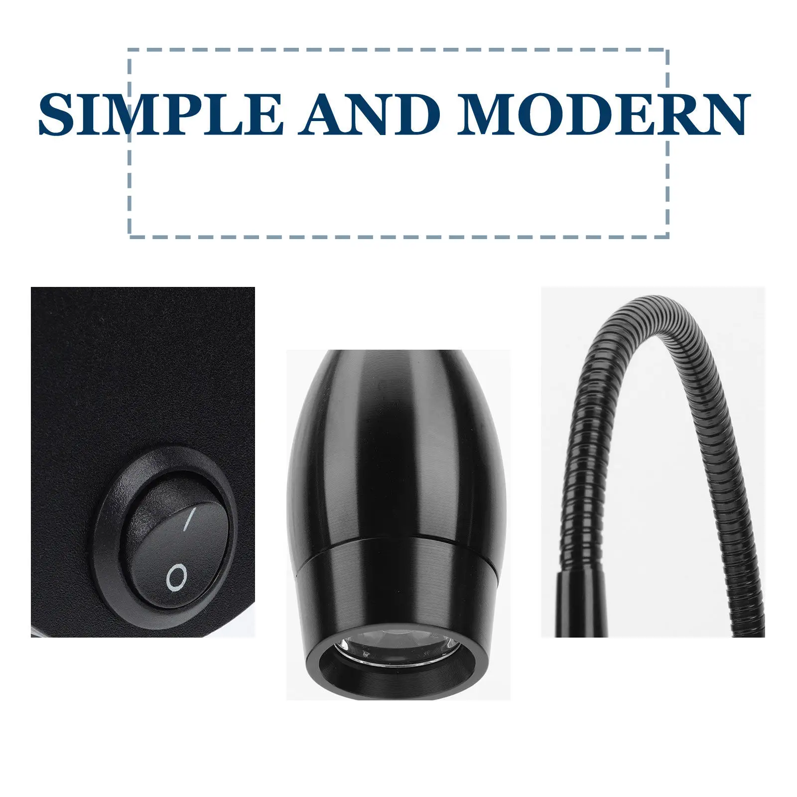 

Современный простой настенный светильник для спальни, гибкая светодиодная лампа для чтения, защита глаз, декоративное освещение для дома, точечный светильник с гибким шлангом