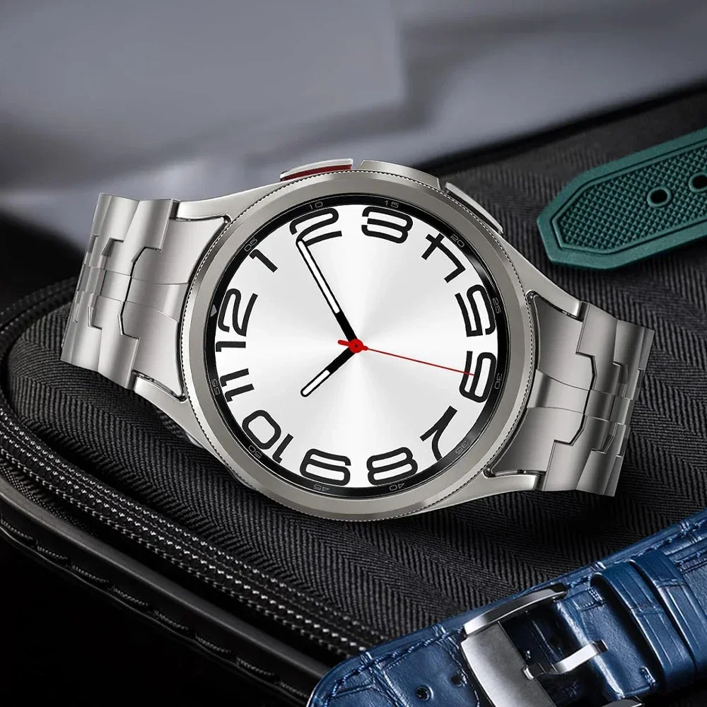 

Ремешок из нержавеющей стали для часов, металлический браслет для Samsung Galaxy Watch 6 Classic 43 47 мм 5Pro 45 мм 6 5 4 40 мм 44 мм