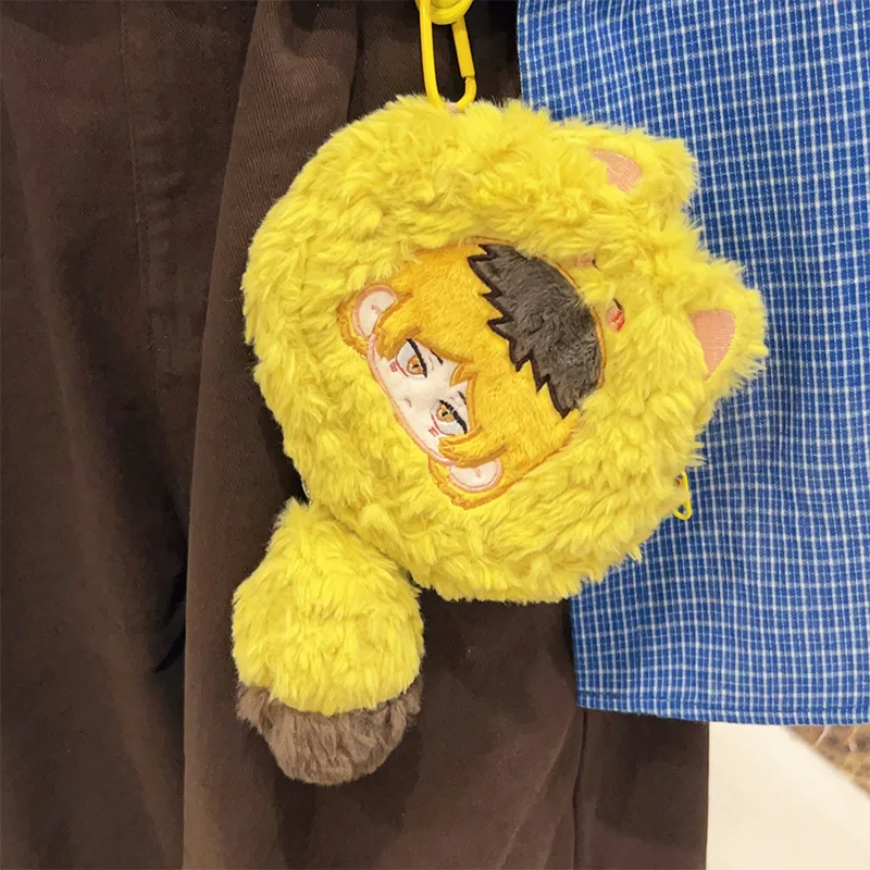 23Cm Haikyuu Tobio Kageyama Shoyo Hinata Q Version Embroidery Plush Coin Purse Card Loose Change Storage Friend's Birthday Gifts