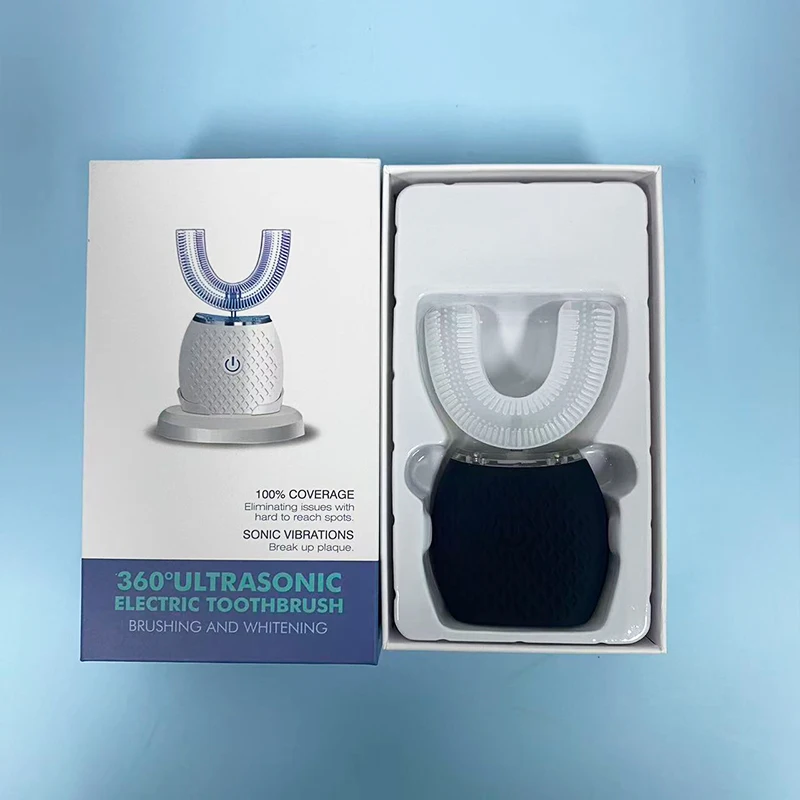 

Портативный электрический инструмент для ухода за полостью рта для взрослых, домашняя USB-зарядка, громкая связь, 360 градусов, U-образная машина для ухода за полостью рта